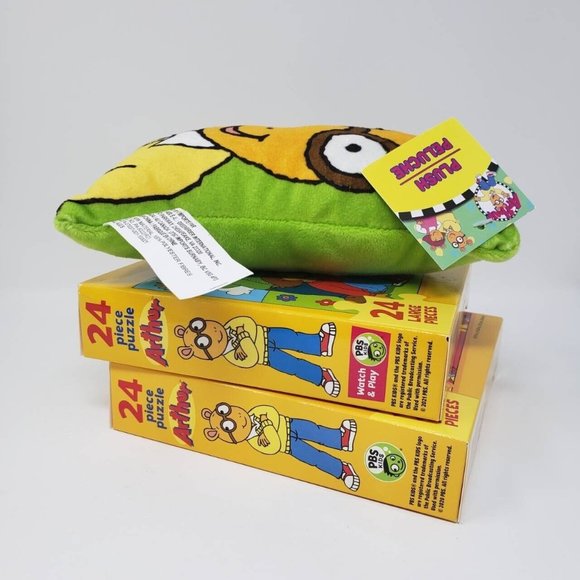 Arthur Show Bundle 2 Puzzles and Matching Plush! 24 Piece Puzzles and 7'' Plush - Picture 11 of 12